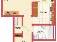 Wohnimmobilie Kauf Etagenwohnung 4,71% Bruttorendite - 2,5 Zimmer Wohnung in LB-Eglosheim
