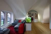 Wohnimmobilie Miete Etagenwohnung 2-Zimmer Altbauwohnung renoviert, hochwertige Einbaumöbel Mainzer Altstadt - im Proviantmagazin
